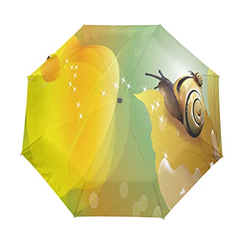 Parapluie automatique jaune à ouverture rapide et protection vent optimale