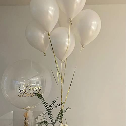 Image of 5 inch Pearl White Balloons, 100 pcs Mini White Party Balloons small Latex Balloons for Birthday Wedding Baby Shower Decorations (Pearl White)