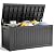 EasyUp 182 Gallon Deck Box Waterproof, UV Resistant Resin Outdoor Storage Box with Hydraulic Rod, Lockable Design and Enhanced Durability for Patio, Garden, and Poolside Use