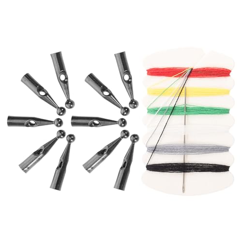 VALICLUD 10 Stück Teiliges Regenschirm Reparaturset mit Robusten Metallperlen Ersatz Endkappen für Faltbare Schirme Installieren Silberne Ersatzteile für Sonnenschirme und Ampelschirm