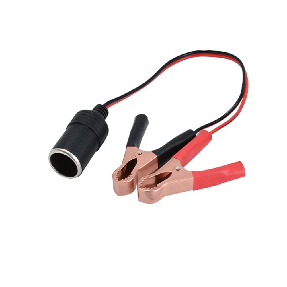 convert alligator clips to cigarette lighter 4.5FT Battery Charger Cable Car Male Plug Adapter Kit Trickle Charger Socket Auto Sae 2Pin Charging Alligator Clamp Batteries Chargers Solar Panels Extension Cable : Automotive DescriptionThis 12V clip 12V Alligator Clip to Cigarette