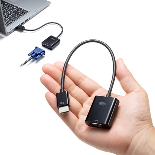 TTvC AEgbg ϊA_v^ HDMI to VGA P[u20cm HDMIIX-VGAX 15pin tHD ^ Âj^[ AD-HD24VGA