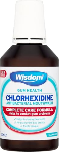 Chlorhexidine Antibacterial Mouthwash Mint Complete Care Formula Gum Health 300ml 2 Pack