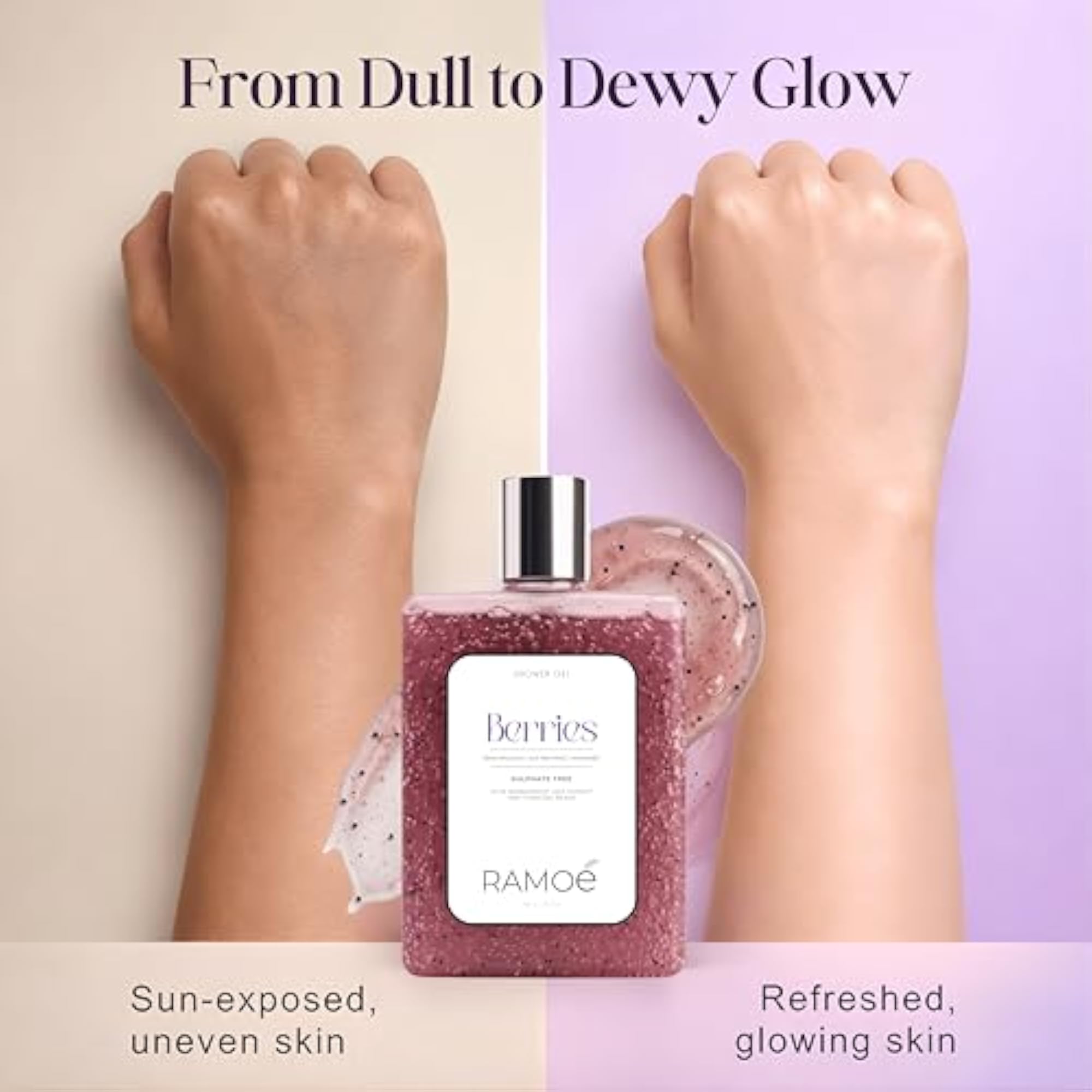 Berries Shower Gel, Sulphate-Free Body Wash with Aloe Vera