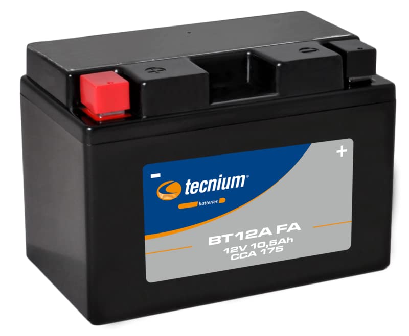 Batterie BT12A TECNIUM sans entretien activee usine pour moto et scooter