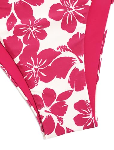 Image of ZAFUL Women's Triangle Bikini Floral String Bikini Set Two Piece Swimsuit Bathing Suits