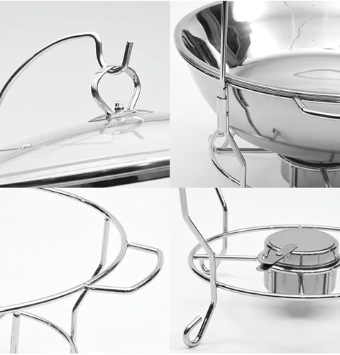 Plat à buffet rectangle 4L avec support pour maintenir vos réceptions au chaud