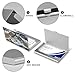 VstaDank Snow Owl Business Card Holder Fashion Aluminum Alloy Flip Cover Credit Card Holder High End Professional Name Cards Case Exquisite Pocket Metal Cards Holder for Work