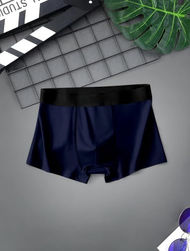 Image of Anti Bacterial Micromodal Solid Underwear for Men Combo Airsoft Trunk Breathable Inner for Men Sweatproof Underwear Imported Nylon Fabric Multi Pack of 2