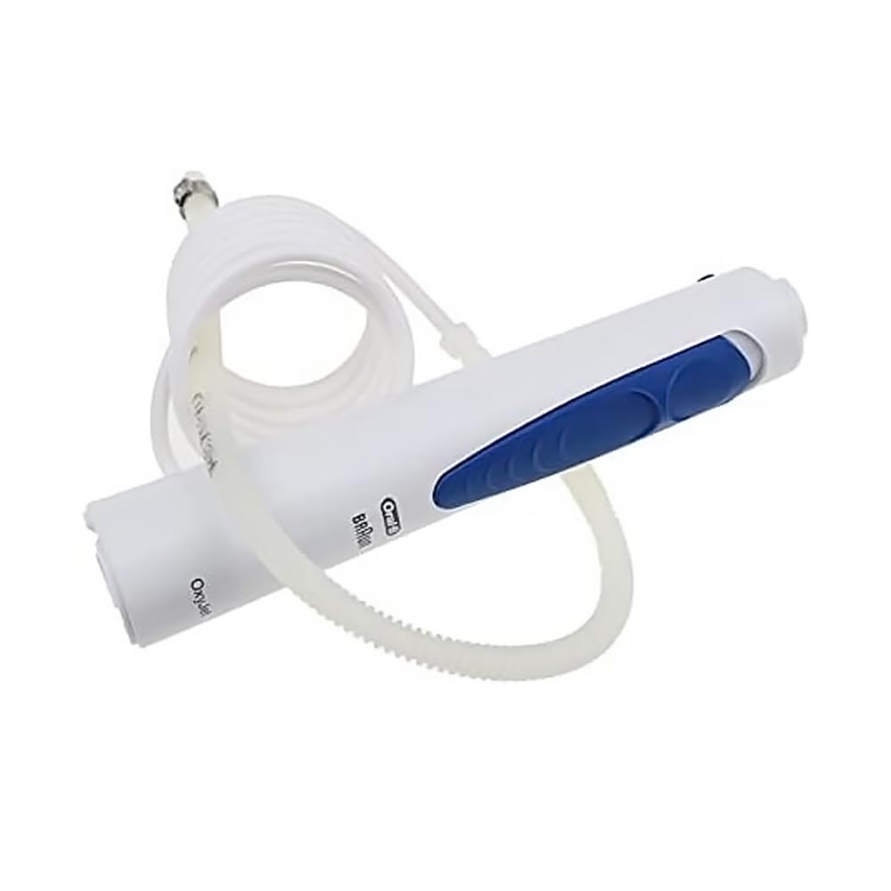 VIOKS Manche avec tuyau de rechange pour Braun 81626032 Type 3719 3721 3724 4715 - Pour hydropulseur Оrаl-В Oxyjet et Braun Orаl B - Pièces de rechange