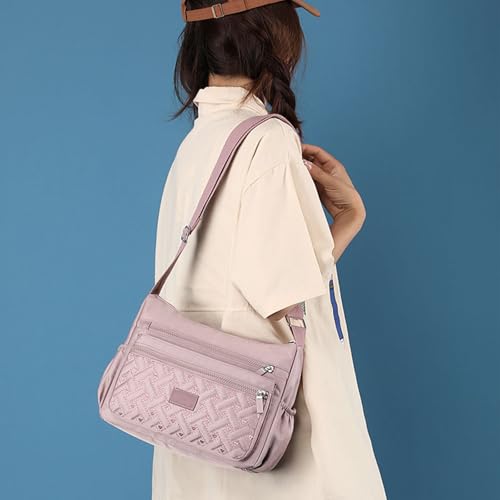 Apparent Crossbody Bag, Large Capacity Waterproof Nylon Shoulder Messenger Bag, Multi Pocket Crossbody Bag for Women4