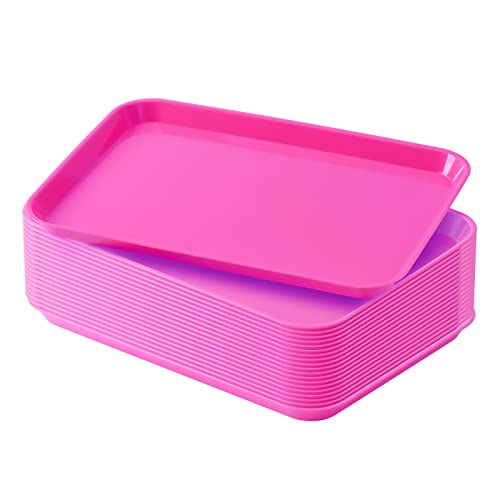 JMU 20 Pcs Pink Dental Procedure Trays Flat Trays Size B 13.25" X 9.75"