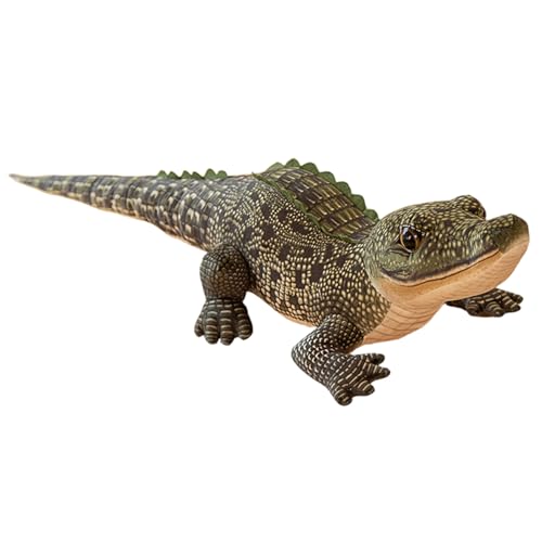 Juguete de Peluche de cocodrilo, Animal de Peluche de cocodrilo Gigante de 39, 4 Pulgadas, Suave Realista para decoración de habitación de niños y niñas, Verde, Decoraciones Interiores