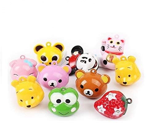 D&C PAWS Cute Cartoon Bell for Collar Charm for Dogs/Puppies/Kittens/Cat/Rabbit| Charm Collar Bell - Pack of 2