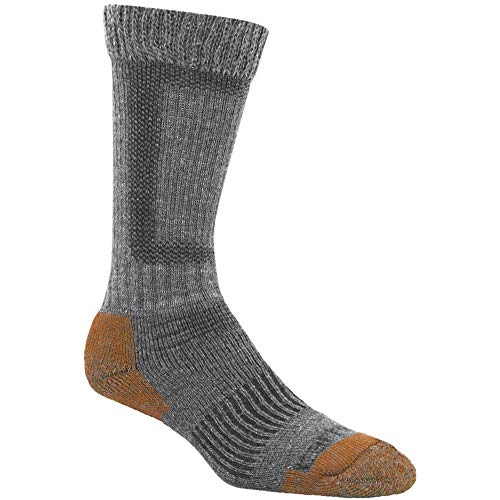 Carhartt Men's Comfort Stretch Steel Toe Socks, Heather Grey, Shoe Size: 5-10
