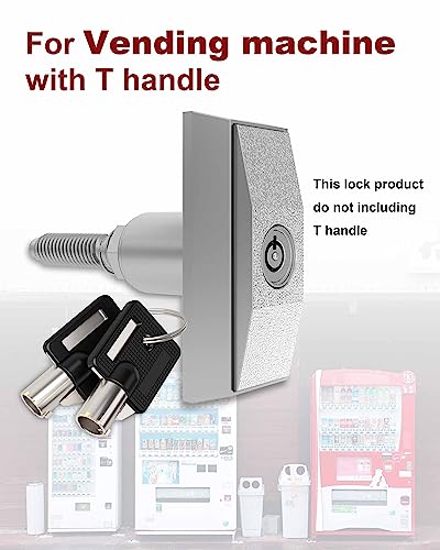 Image of Universal Vending Machine Lock with Keys Aliked,Tubular Cylinder Lock Compatible for Pepsi,Coke Machine, Snack Machine Coffee Maker, 32MM，Pack of 10, 10 Keys Aliked