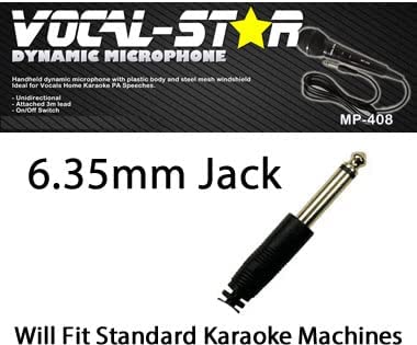 Vocal-Star-2x-Wired-Karaoke-Microphones-with-3m-Cable-Perfect-for-Singing-MP-408B