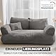 noviclass® Katzensofa Simba Katzen Hundesofa in Grau | Inklusive Mini-Kissen | 70x48cm | Katzenbett Hundebett kleine Hunde | Flauschig ausreichend gefüttert | Bezug abnehmbar