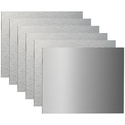 AlumaComp Aluminum Archival Painting & Mounting Panel 6x8, 6 Pack, Double-Sided, 100% Archival, Acid-Free, 4mm Thick, for All Media