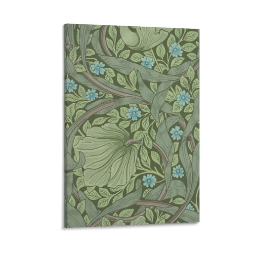 Affiche William Morris sur toile Forget_Me_Not 60x90 cm pour raviver un mur blanc vide