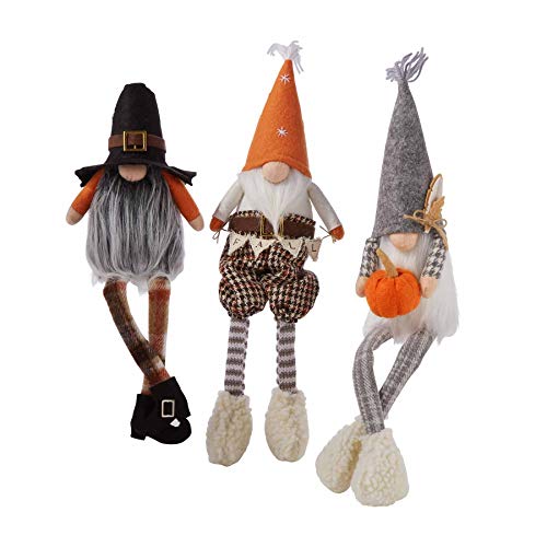 Mud Pie Fall Dangle Gnome (Pilgrim), Brown (42600547G), 9" x 4"