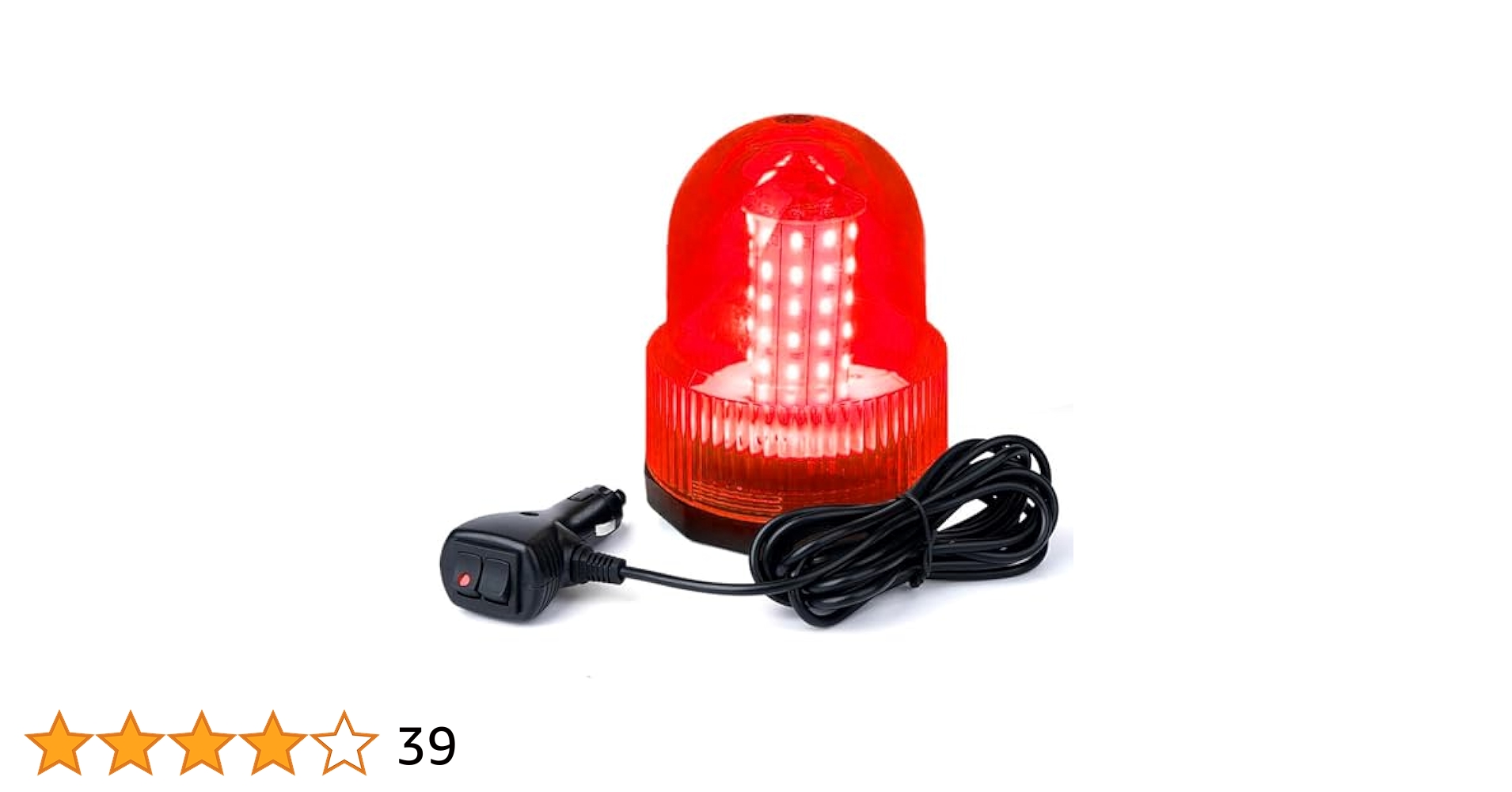 日の丸に近い赤点 EA983FS-51A｜DC12V/24V 自動車用LED回転灯(赤色)のページ -