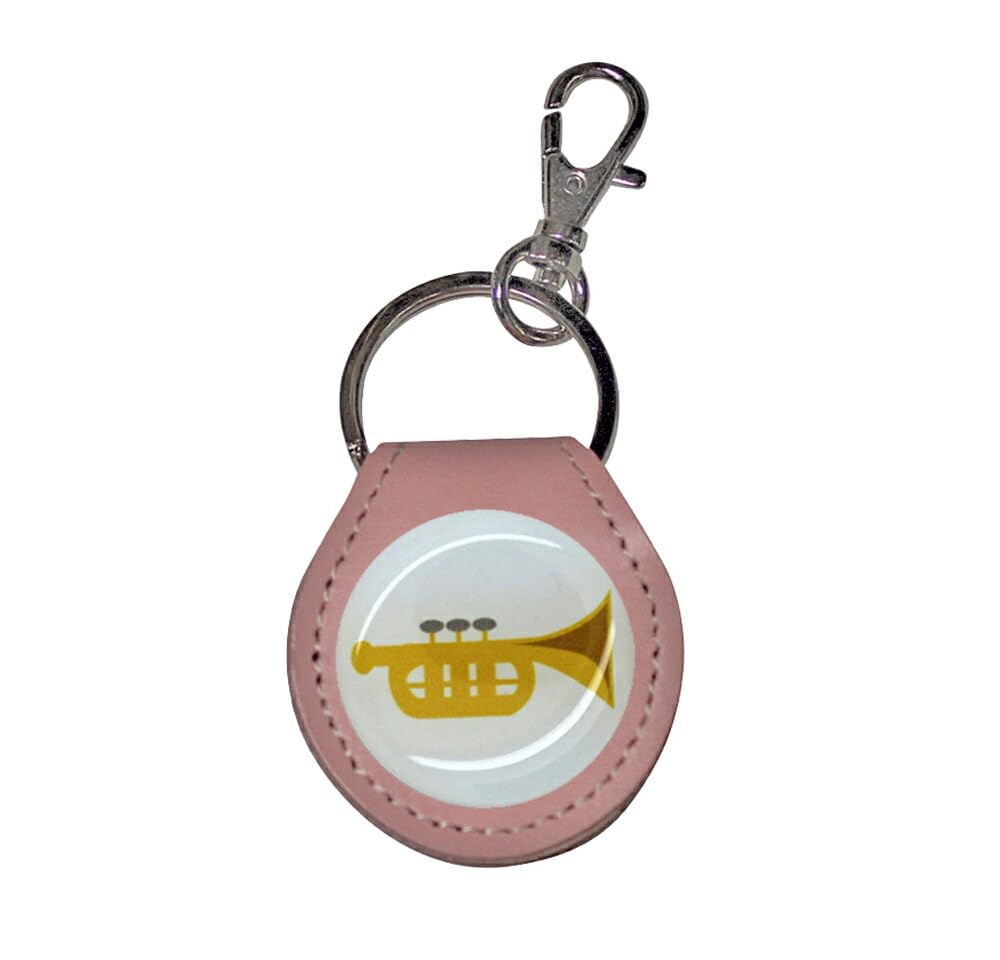 HERBE Coin Key Ring, Cowhide Leather, Club Activities, Musical Instruments, Learning, Mobile Phone, Coin Holder, Coin Purse, 500 Yen Coin, Trumpet