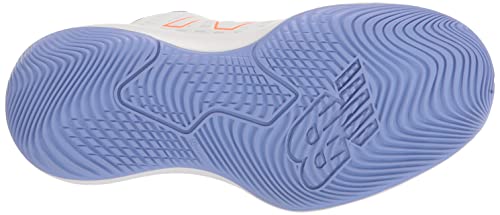 New Balance Tênis feminino 696 V4 Hard Court, Branco/roxo místico, 8 Wide