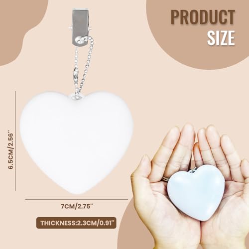 New Purse Light, Purse Glow Heart Light Headbag Light Girls Purselight Cute Light for Valentine's Day, Birthday, Gifts (2pcs heart shape)3