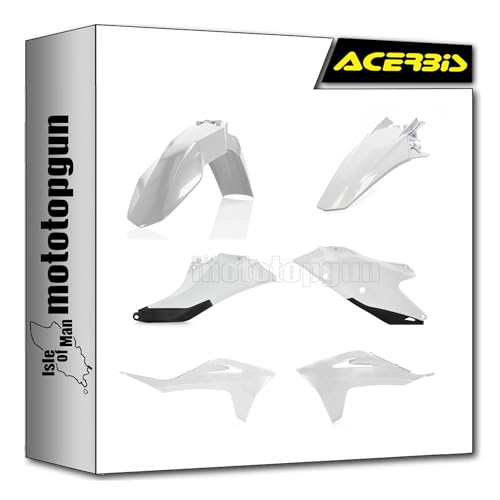 Cache carenage Acerbis haute protection blanc noir Gas Gas EX 450 F