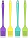 Produktbild Hotec 4-teiliges Backpinsel-Set 20,3cm, Silikon Grillpinsel hitzebeständig, Küchenpinse für Öl, Butter, Sauce, Marinaden, für Grill, BBQ, Backen, Küche, Kochen, BPA-frei, spülmaschinenfest