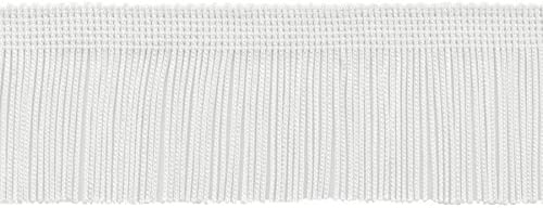 2 Inch Chainette Fringe Trim - Cherry Red, 5 Yard Pack (15 Ft) For Costumes, Dancewear, Décor & Crafts (Style CF02)