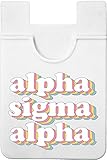 Alpha Sigma Alpha - Retro Koala Pouch - Adhesive Cell Phone Wallet