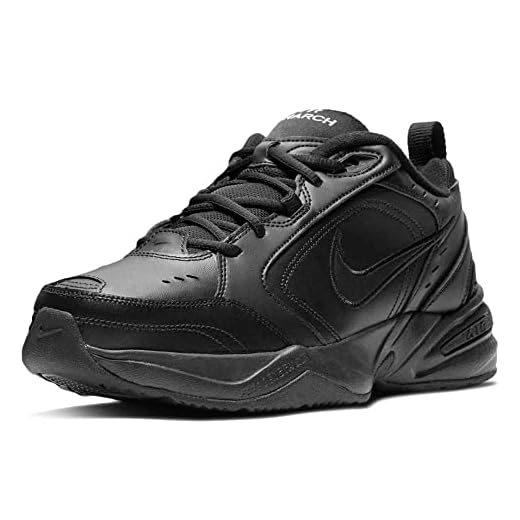 Nike Mens AIR Monarch IV (4E), Black/Black, 12
