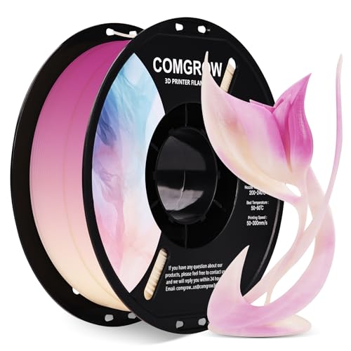 Image of Comgrow 3D Printer Photosensitive Filament Single Color Light Change PLA 1kg (2.2 lbs) Spool 3D Printing Materials, Dimensional Accuracy + /- 0.03 mm, 1.75 mm, Light Change Purple