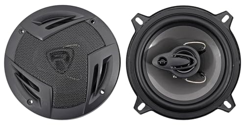 Rockville RV5.3A 5.25" 3-Way Car Speakers, 600W, 4 Ohm, Polypropylene Woofer, Butyl Rubber Surround, With Grille, CEA Compliant, Perfect for Car Audio by Rockville - Used condition - US$17.63