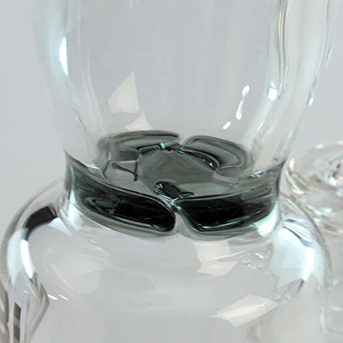 Blaze Glass Zylinder-Bong, PERCOLATOR-Bong, Eis-Bong Blaze Glass Logo | 25,0 x 5,1cm – Bild 4