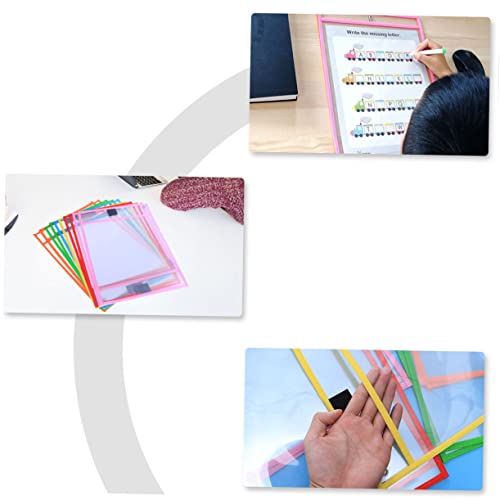 Pochettes effaçables réutilisables 8 pièces pour documents
