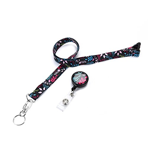 Grekywin Artistic Breakaway Neck Lanyard For Id Badge, Badge Holder With Retractable Badge Reel Removable Buckle For Women #TOP2