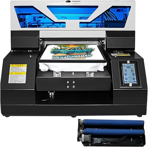 Furvveerr A4 UV Printer, 2880x1440dpi UV DTG Printer T-Shirt Machine...