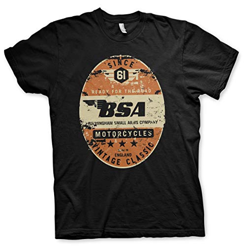 Image of BSA Officially Licensed - Birmingham Small Arms Co. Mens T-Shirt (Black), X-Large