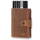 ✔ RFID SCHUTZ – Das Portmonee besitzt einen RFID Blocker, damit alle Karten im Aluminium Case vor kontaktlosen Datendiebstählen geschützt sind.