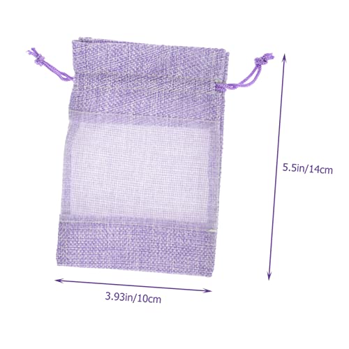 Bolsas de saquitos vacías de lavanda UKCOCO 10 piezas miniatura 2