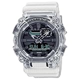 G Shock Casio GA900SKL-7A Men's Black Dial Transparent Analog Digital Alarm Chronograph Watch