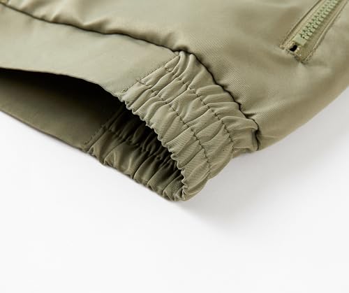 Men's Casual Bomber Jacket with Zipper Pockets Comfortable and Trendy Lightweight Design3