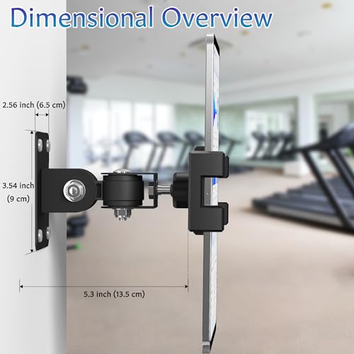 Soporte de pared para tableta de 12.9 pulgadas articulado e inclinar horizontal 5