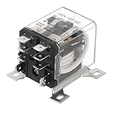 PATIKIL AC110V 30A Electromagnetic Relay, High Power Relay DPDT 2NO 2NC 8 Terminals Din Rail Mounting