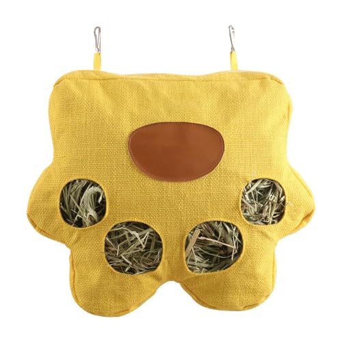 De Heno para Chinchillas,Saco De Heno Colgante para Mascotas | Dispensador De con 4 Agujeros para Conejos Chinchillas Interior Exterior Jaula