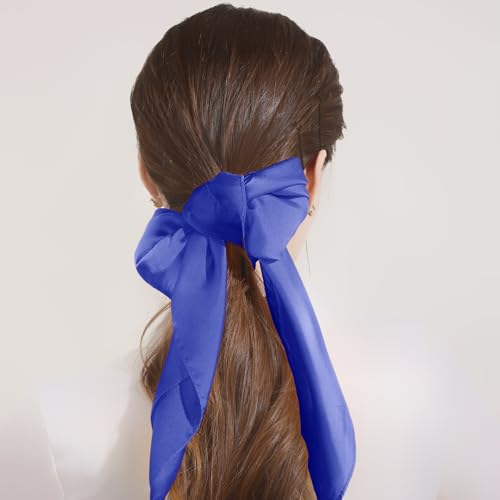 Vintage Soft Chiffon Scarf 50s Square Neck Head Scarf for Women3