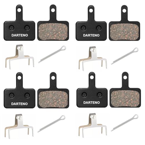4 Pairs Bike Disc Brake Pads - Bicycle Brake Pads Replacement - Compatible with Tektro/Shimano/TRP (BR-M575 B01S MT200 M525 M515 T615 T675 M505 M495 M486 M485) - Fits Mountain Bikes & MTB E-Bike